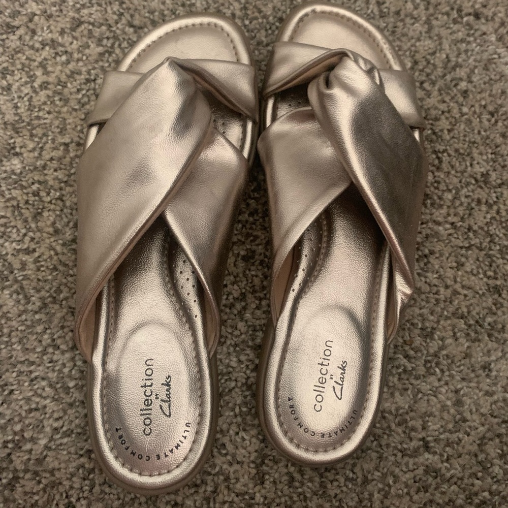 Gold Clark Sandals